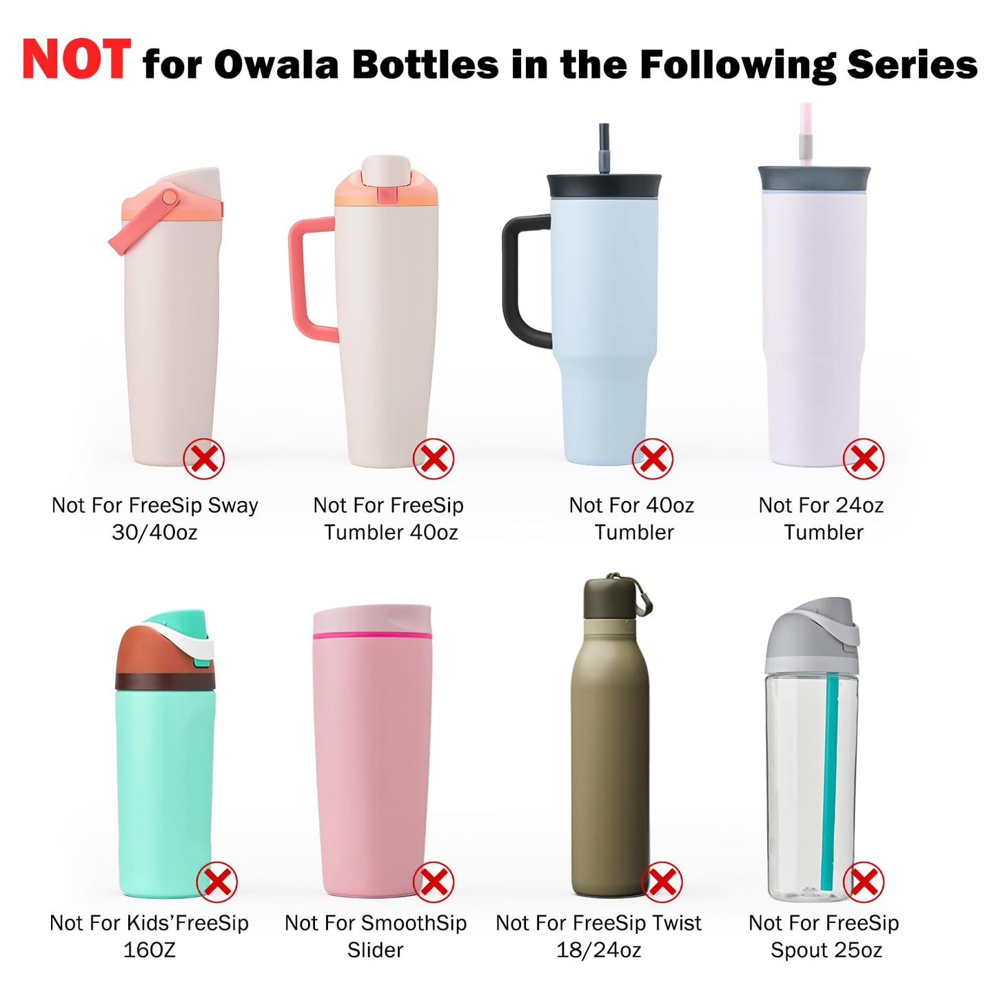 WK IEASON 2Pcs Silicone Boot for Owala Water Bottle, Protective Flask Bottom Cover Base for Owala FreeSip Twist and Flip Flask Water Bottle Accessories-3.56inch Bottom Diameter