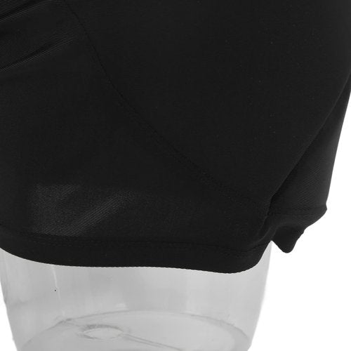 Protective Shorts Nylon and EVA Skin Friendly Heat Protective Short Pants for Cycling Ski Sports (XXL) Black
