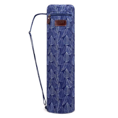 FREMOUS Yoga Mat Bag,Full-zip Exercise Yoga Mat Carrier Bag - Double Storage Pocket,Easy Access Zipper, Adjustable Shoulder Strap and Handle,Fits Most Mats(line)