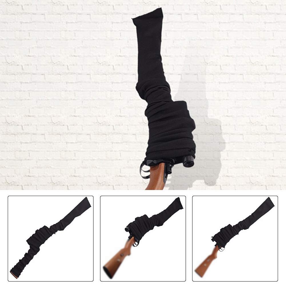 Junsen 6 Pieces Gun Socks Case Sleeve,54 Inch Knit Gun Socks for Rifles, Extra-Wide Rifle Sock, Suitable for Rifles with Scopes Protection Accessories