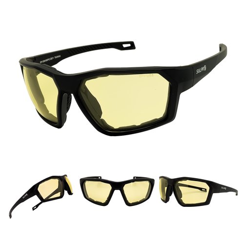 SOL PRO Anti-Fog Motorcycle Riding Glasses, Safety Eye Protection, Wrap Around, Foam Padding, Dustproof Windproof, Hunting, Hiking, Driving, For Men Women