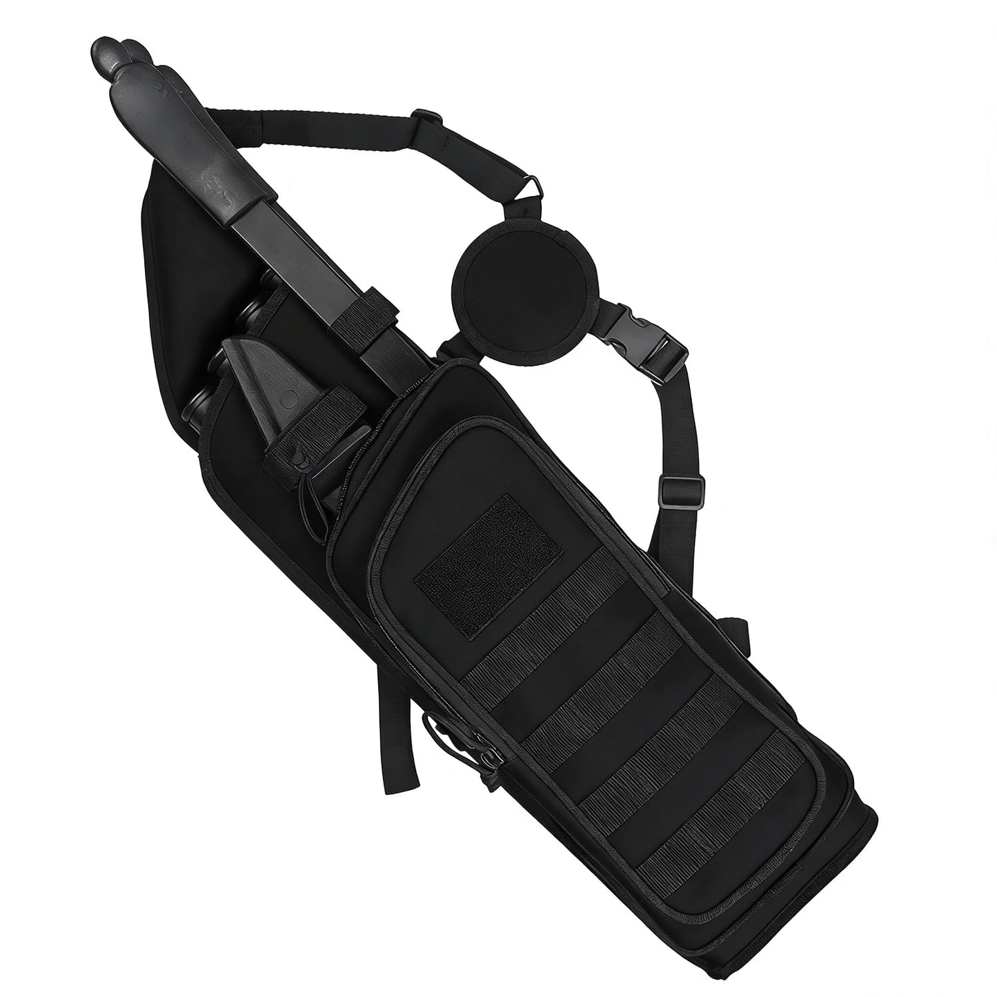 XTACER Multi-Function 4-Tubes Back Field Quiver Training Archery Arrow Quiver for Field Tips Arrows Takedown Bow (Black)