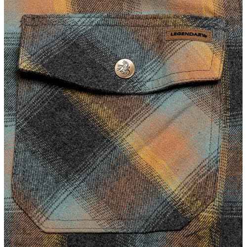 Legendary Whitetails Men's Thermal Lined Shirt Jacket Plaid Flannel Polyfill Insulated