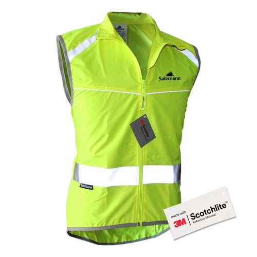 Salzmann High Visibility Cycling Vest | Reflective Cycling Gilet | Made with 3M Scotchlite