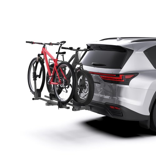 TrailXpert Bike Rack for Tow Hitch, 200lbs Capacity E-Bike Rack Fat Tire Bike Rack for Car, Truck, SUVs, RV, Foldable Hitch Mount Bike Carrier for 2 Bikes with 2'' Receiver