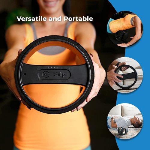 Chirp Wheel Pro Vibrating Massage Roller - 3 Speed Electric Massager for Back Pain Relief & Muscle Therapy, Workout Recovery, Physical Therapy, Yoga Massage | High Density Foam, 8" Black Up to 500 lbs