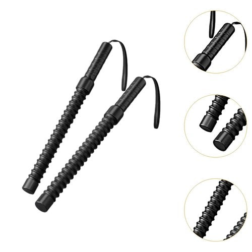 Vaveren 2 Pieces Battle Ropes, Muscle Building Exercise Cords Equipment, Spring Sticks Strength Conditioning Workout Ropes,Exercise Training Rope for Home Gym