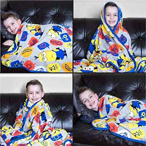 Franco Kids Bedding Super Soft Plush Throw Blanket, 46 in x 60 in, Minions The Rise Of Gru