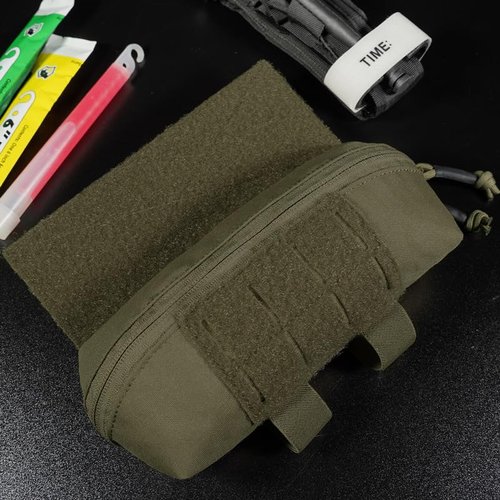 KRYDEX Tactical Small Drop Pouch Mini Dangler Pouch with Hook and Loop Panel (RG)
