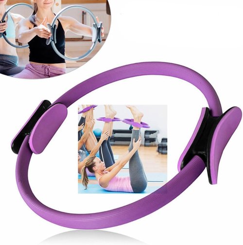Pilates Essentials Kit for Women, Kit De Pilates En Casa, Home Pilates Kit with Yoga Ball 25cm Figure 8 Resistance Yoga Bands (Grey)