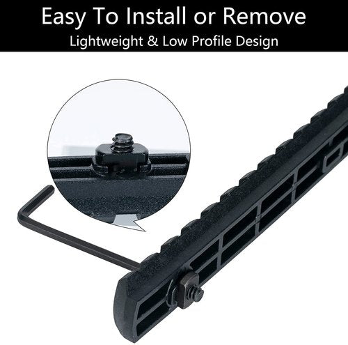 8 Pack Picatinny Rail Polymer Picatinny Rail Single Picatinny Rail, 5 5 7 7 9 9 11 11 Slots Black
