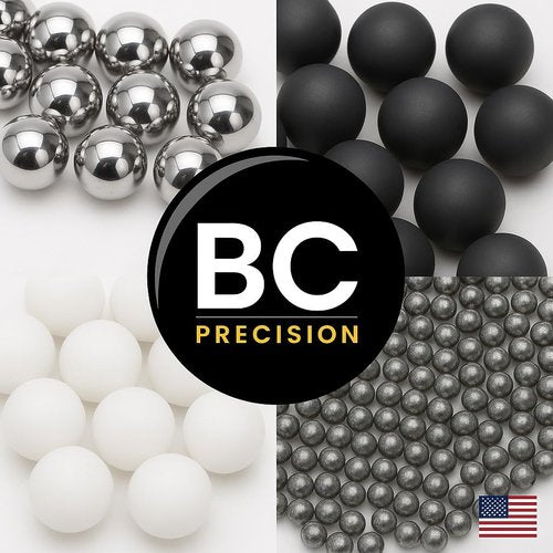 BC Precision 100 Qty 3/8" Inch Steel Shot Slingshot Ammo Balls
