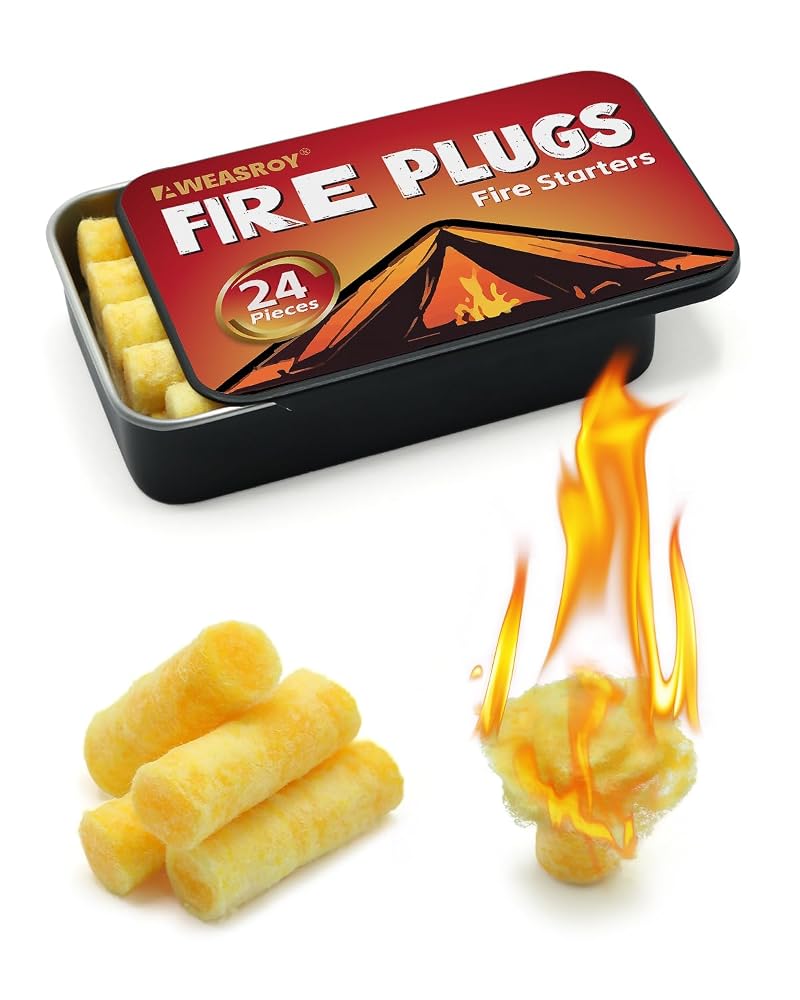 Fire Plugs Fire Starters 24pcs Waterproof Long-Burning Windproof Survival Tools Variation of THIS listing