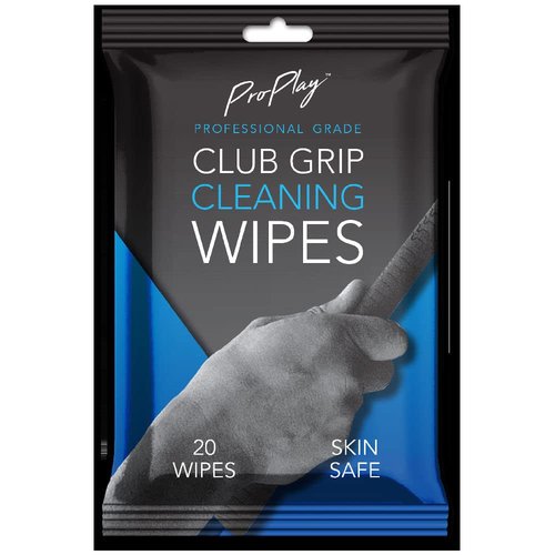 ProPlay Club Grip Cleaning Wipes | Powerful Cleaner Removes Grime, Dirt, and Sweat | Restore Tackiness of Golf Club Grips | Convenient, Resealable Pack - Unscented 1 Pack