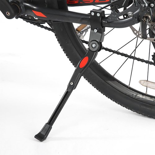 abolius Adjustable Bicycle Kickstand, Aluminum Bicycle Stand for Bike, Fit for 20"-27.5" Bike Kick Stand for Mountain Bike Road Bicycles Kickstand (Black)