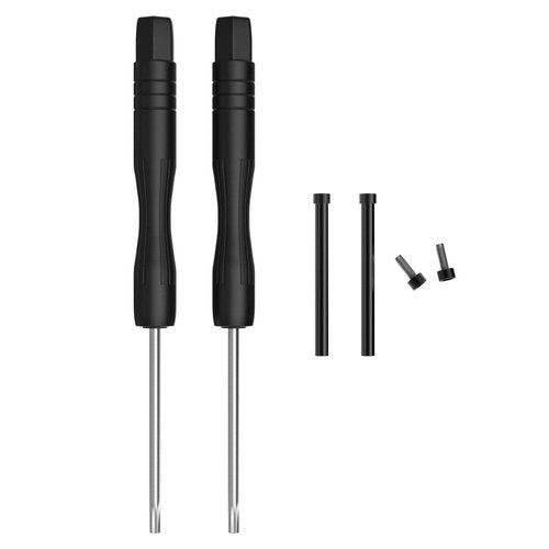 Watch Band Lug Link Pins Fit for Garmin Fenix 7/Fenix 5/Fenix 6 Screw Accessory, 22mm Metal Replacement Screws with Screwdrivers Removal Tool for Garmin instinct/Forerunner 955/ Approach S62 (Black)