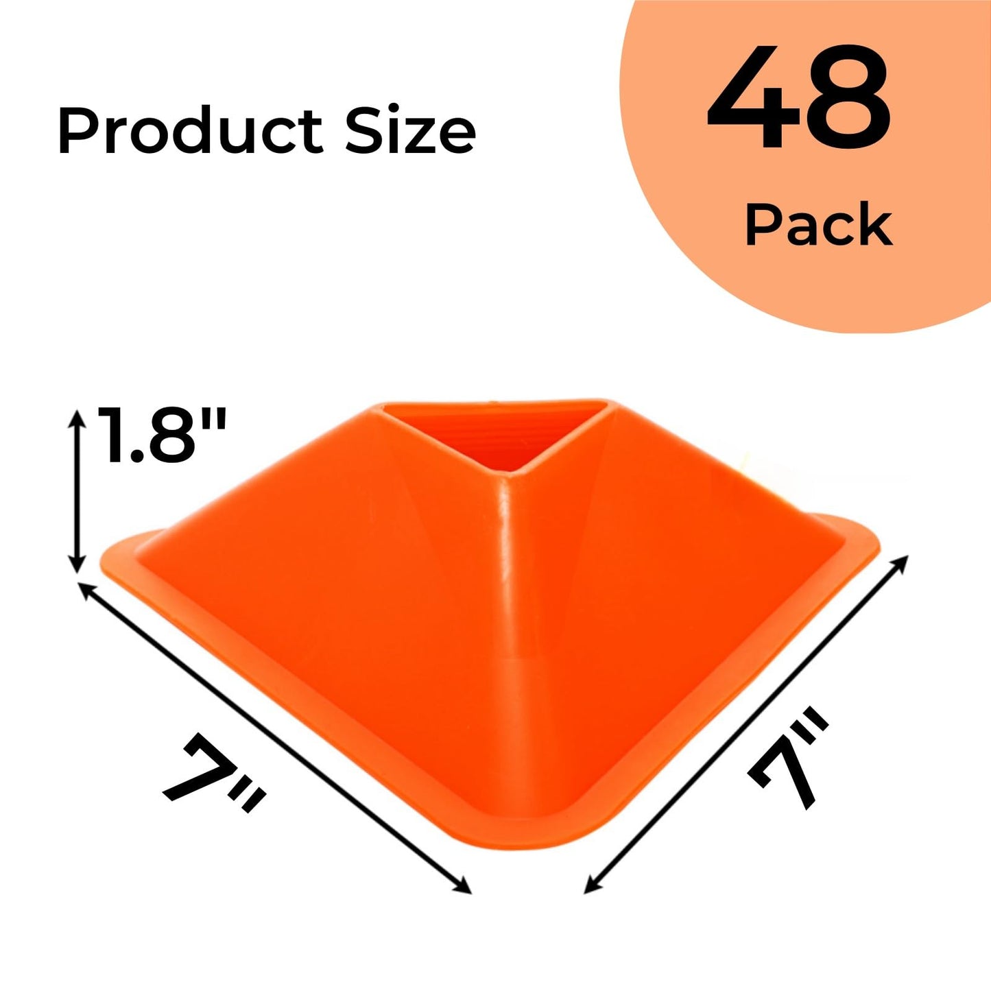 Tlence 48 Pack Soccer Cones for Training, Flexible Agility Disc Cones with Carry Bag and Strap, Mini Sports Practice Equipment for Football Basketball Drills (8 Colors)