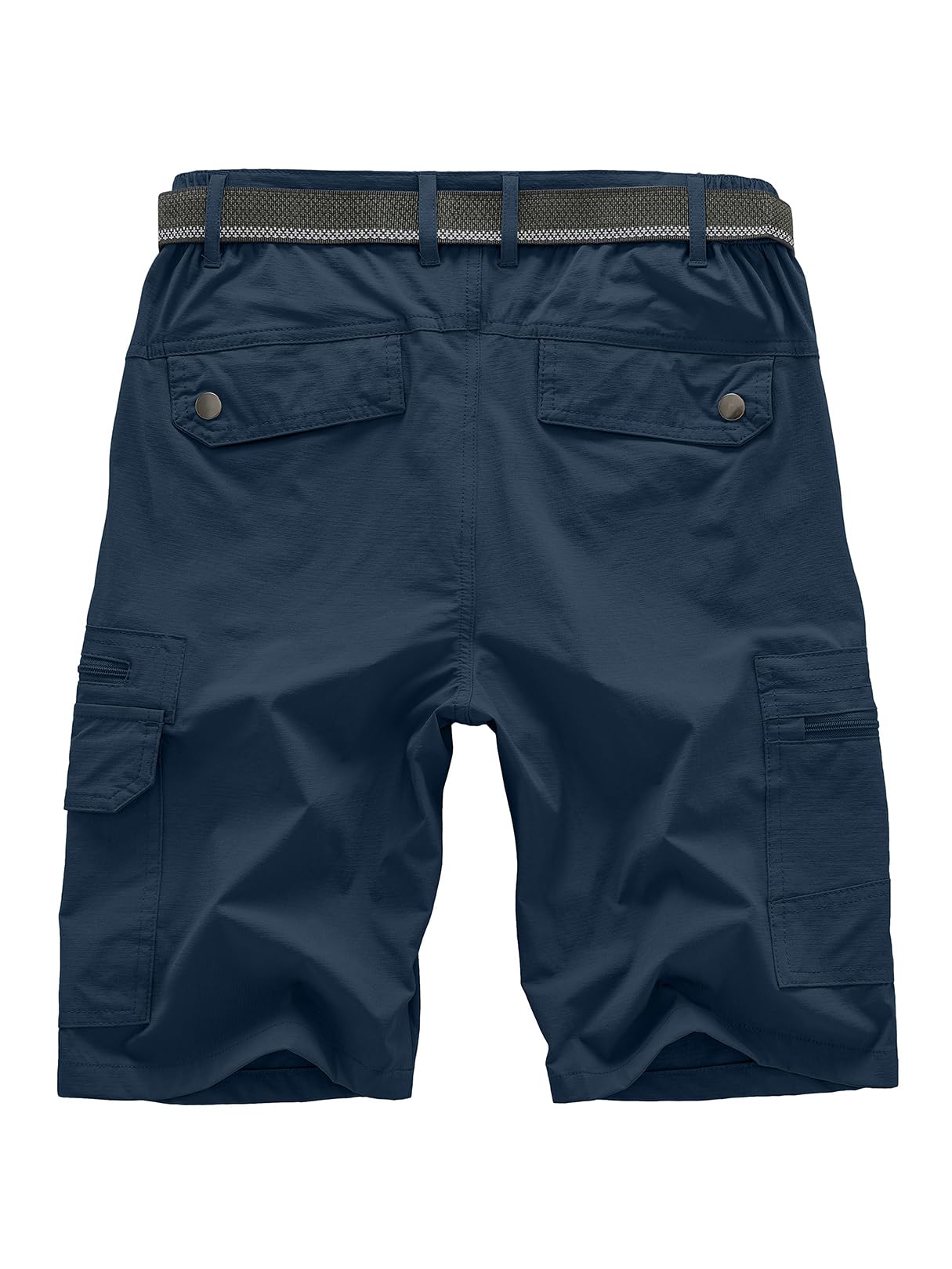 Jessie Kidden Mens Outdoor Casual Expandable Waist Lightweight Water Resistant Quick Dry Fishing Hiking Shorts (6222 Navy, 36)