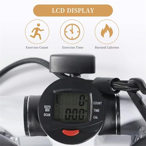 Space-Saving Exercise Stepper–Quiet, Smooth Workout with Adjustable Resistance & Cushioned Pedals
