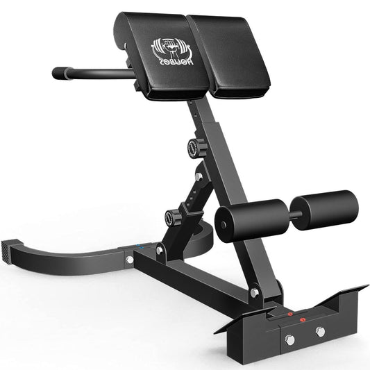 Hyper Back Extension Roman Chair - Back Extension Bench Machine for Glute, Hamstring and Lower Back, Multi-Functional Bench for Full All-in-One Body Workout, Foldable for Home Gym Fitness