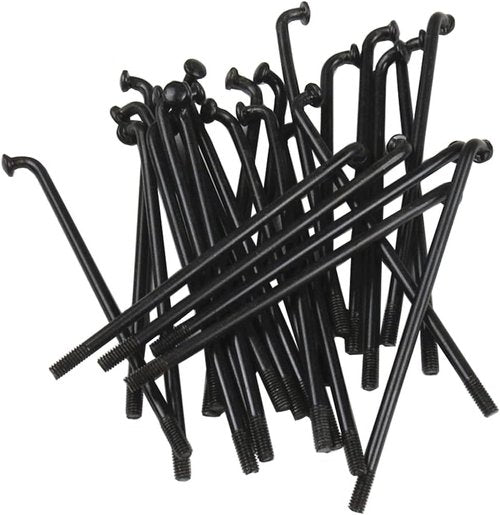 S SENQI Bicycle Spokes Electric Bicycle E-Bike Tricycle Wheel 12G 2.5mm Steel 72mm-305mm with Copper Cap 28pcs Black