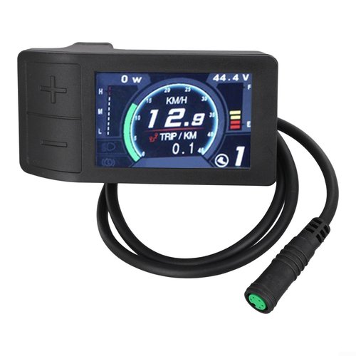 Electric Bike LCD Display 500C for Bafang BBS01 BBS02 HD Motor, 2.2" IPS Screen, Adjustable Brightness, Touch Button, 24V/36V/48V
