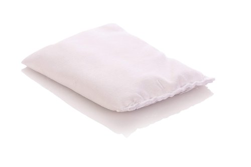 Mizerak Talc Bag, grey, 5 x 4 x .5 inches