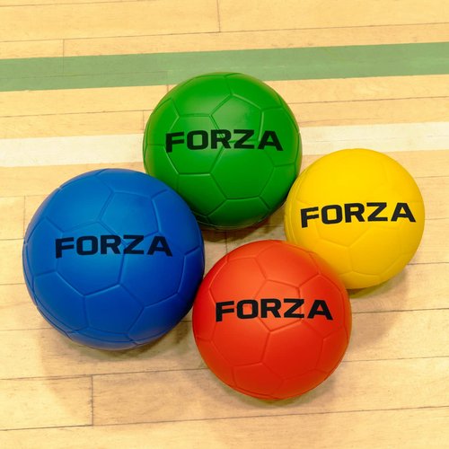 FORZA Foam Handballs | Soft, Non-Sting PU Foam Balls – Indoor & Outdoor Sports Training - 5 Sizes in Packs of 4 and 12 (Without Carry Bag, Size 2 (7in) - Pack of 4)