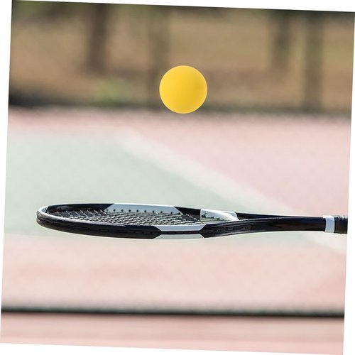 SUPVOX Highly Visible Bouncing Balls Racket Balls Boys and Girls Party Favors Yellow 4pcs Set