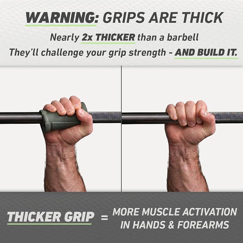 N-Gage Grips PRO Angled Barbell Grips for Strength Training – Variation: Pro (Larger Grips)