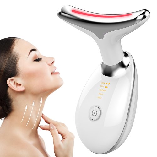 Face Sculpting Tool, Neck and Face Massager, Portable 3 in 1 Facial Device for Daily Skin Care, White