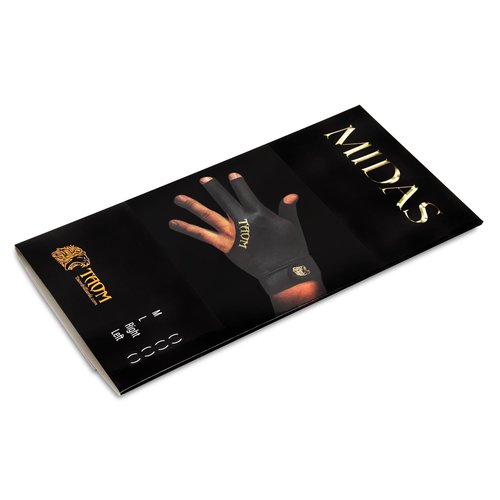 Taom Midas Billiard Pool CUE Glove - for Left or Right Hand (X-Large, Left)
