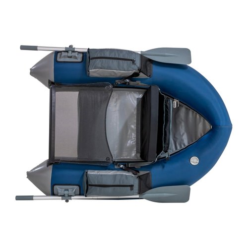 OUTCAST Sporting Gear Cruzer Max Float Tube - Durable Lightweight 300 Lbs. Capacious Outdoor Water Sports Fishing Rowable Float Tube with 2-Piece Oars