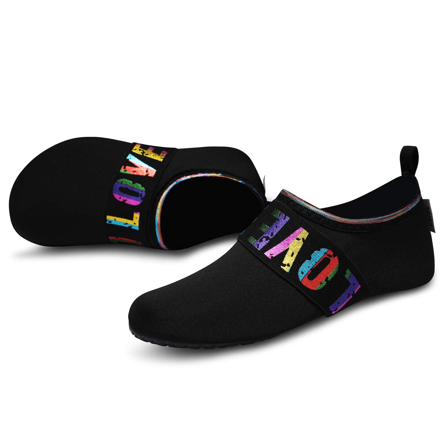 VIFUUR Water Sports Unisex Shoes LoveBlack - 11-12 W US / 9.5-10.5 M US (42-43)