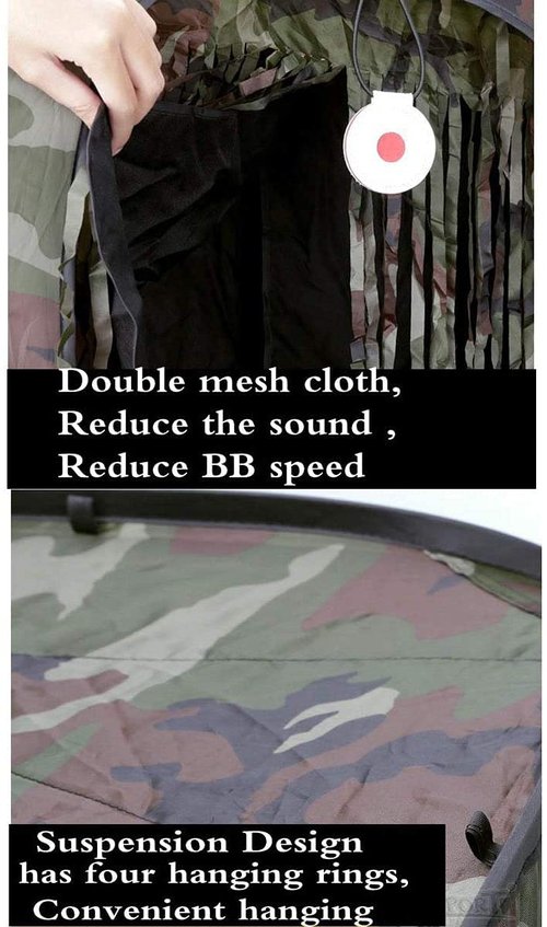 Foldable Portable Airsoft Target with BB Trap, Slingshot Target Box Collection Box, Slingshot Target Box for Hanging or Standing, Reusable Training Hunting Practice Net