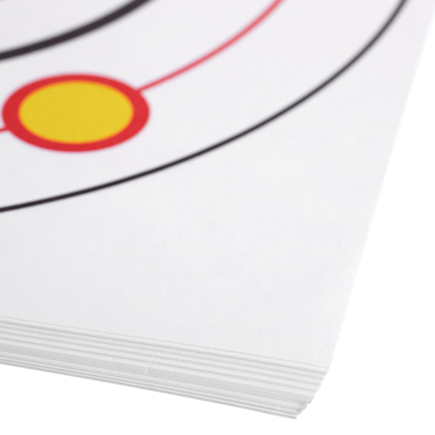 Juvale 50 Pack Paper Shooting Targets for Range - Paper Targets Bulk for Hunting, Handguns, Shooting Accessories, & Archery Accessories - Bullseye Design (11x11 in)