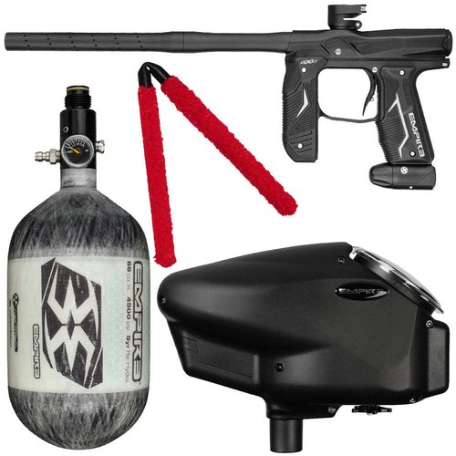 Action Village Empire Axe 2.0 Competition Paintball Gun Package Kit w/Air Tank (Color: Dust Black/Dust Black, Tank Size: 68/4500)