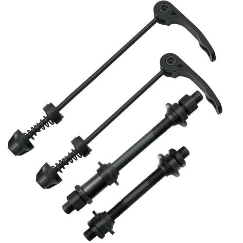 AiTuiTui 1 Pair Bike Quick Release Axle Skewer Bicycle Hub Parts, Front & Rear Axle Hollow Shaft Kit Replacement for Road, Mountain, MTB, BMX Bikes
