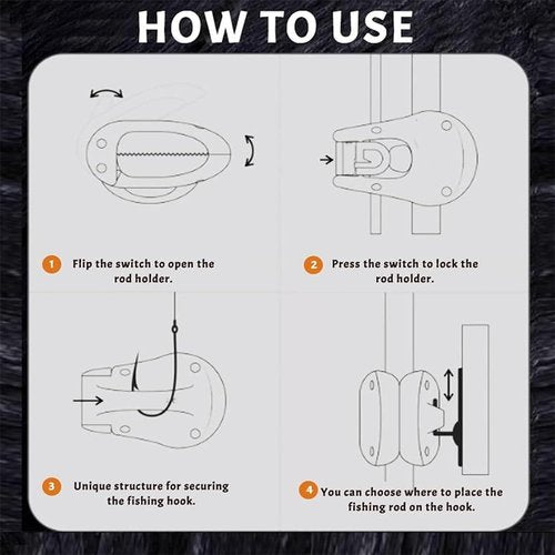 Multifunctional Rod Holder, High-Elastic Rubber Pole Clips, Auto Fixed Tackle Ties Cable, Portable Takedown Fishing Pole Holder Strap, Fishing Rods Fit Angler's Accessory (Blue, 8pcs)