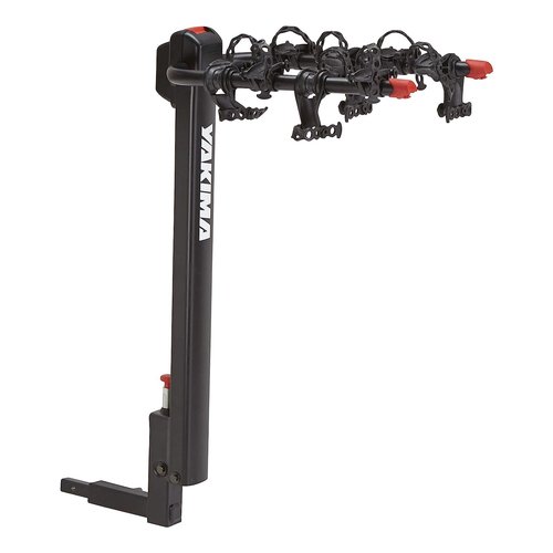 Yakima DoubleDown 4 Tilting Aluminum Hitch Bike Rack for Car, SUV, and Truck with 1.25 or 2 Inch Bike Rack Hitch Receivers, Black