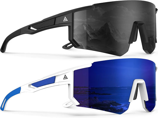 KALIYADI Sports Mens-Sunglasses Women Sunglasses-Men: Sun Glasses with UV400 for Golf Fishing Running Cycling