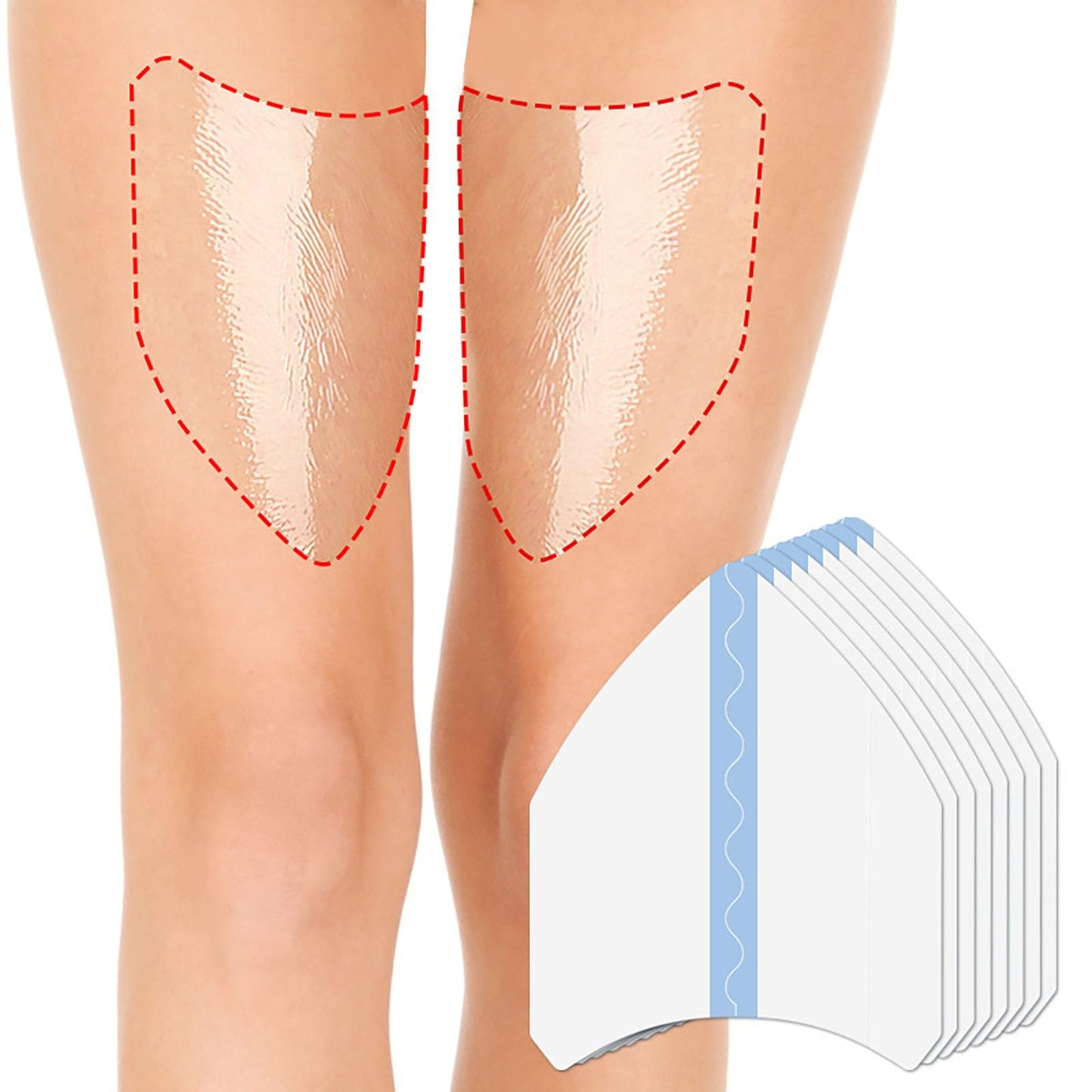 Instalift Leg Patches, Nip Lift and Glow Patches Legs for Sagging Skin, Invisible Waterproof Adhesive Body Tape,, Multi-Functional Thigh Anti-Friction Patches for Daily use by Men and Women (30pcs)