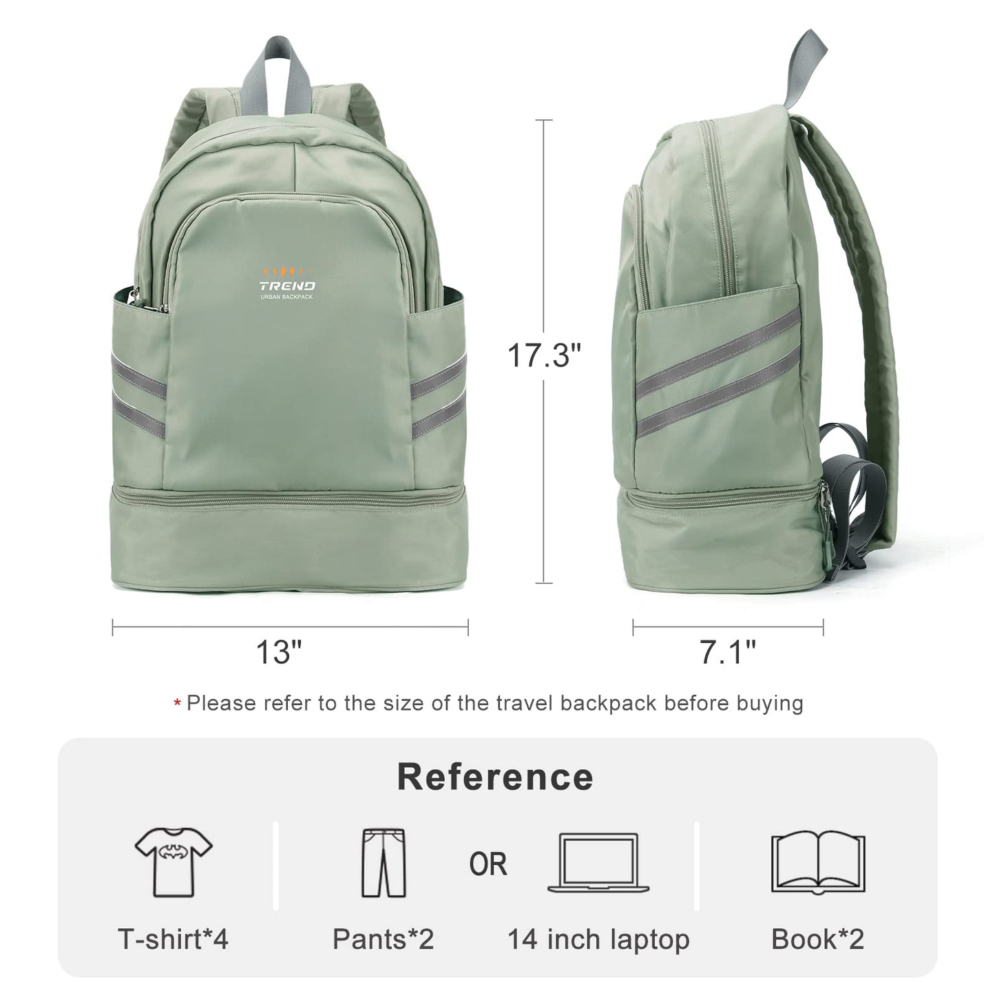 coofay Gym Backpack For Women Waterproof Backpack With Shoe Compartment Lightweight Travel Backpack Sports Backpacks Large Gym Bag