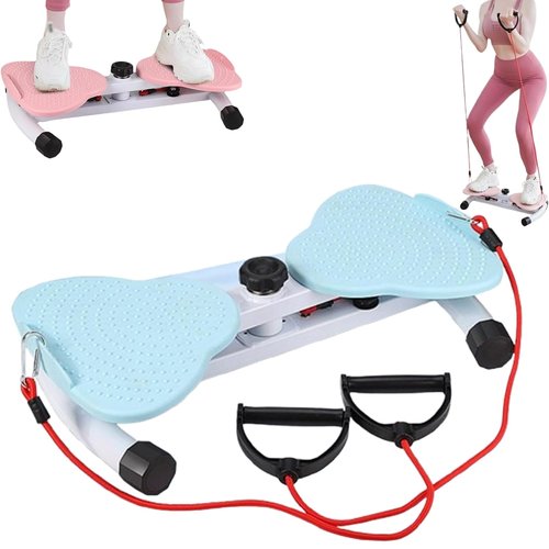 Flexforge Pilates Twister, Flexforge Core Trainer, Waist Twister Machine with Resistance Bands, Exercise Twist Boards Twisting Waist Machine, 330lbs Capacity, for Women/Men (Blue)