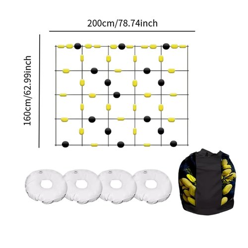 YIJU Goalkeeper Deflection Equipment Floor Ball Deflector Goalkeeping Training Reflexes Agility Training Kit for Soccer Training, 200x160cm