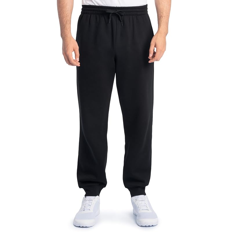 Fruit of the Loom EverSoft Fleece Joggers with Pockets – Black, XX-Large