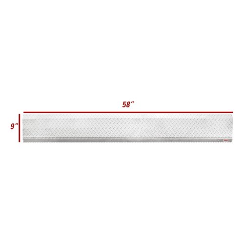 Extreme Max 3005.9059 Hinged Aluminum Trailer Door Slider Plate - 58" x 9"