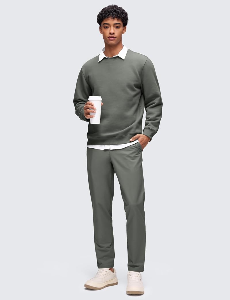 CRZ YOGA Fleece Lined Sweatshirt - Grey Sage, X-Large