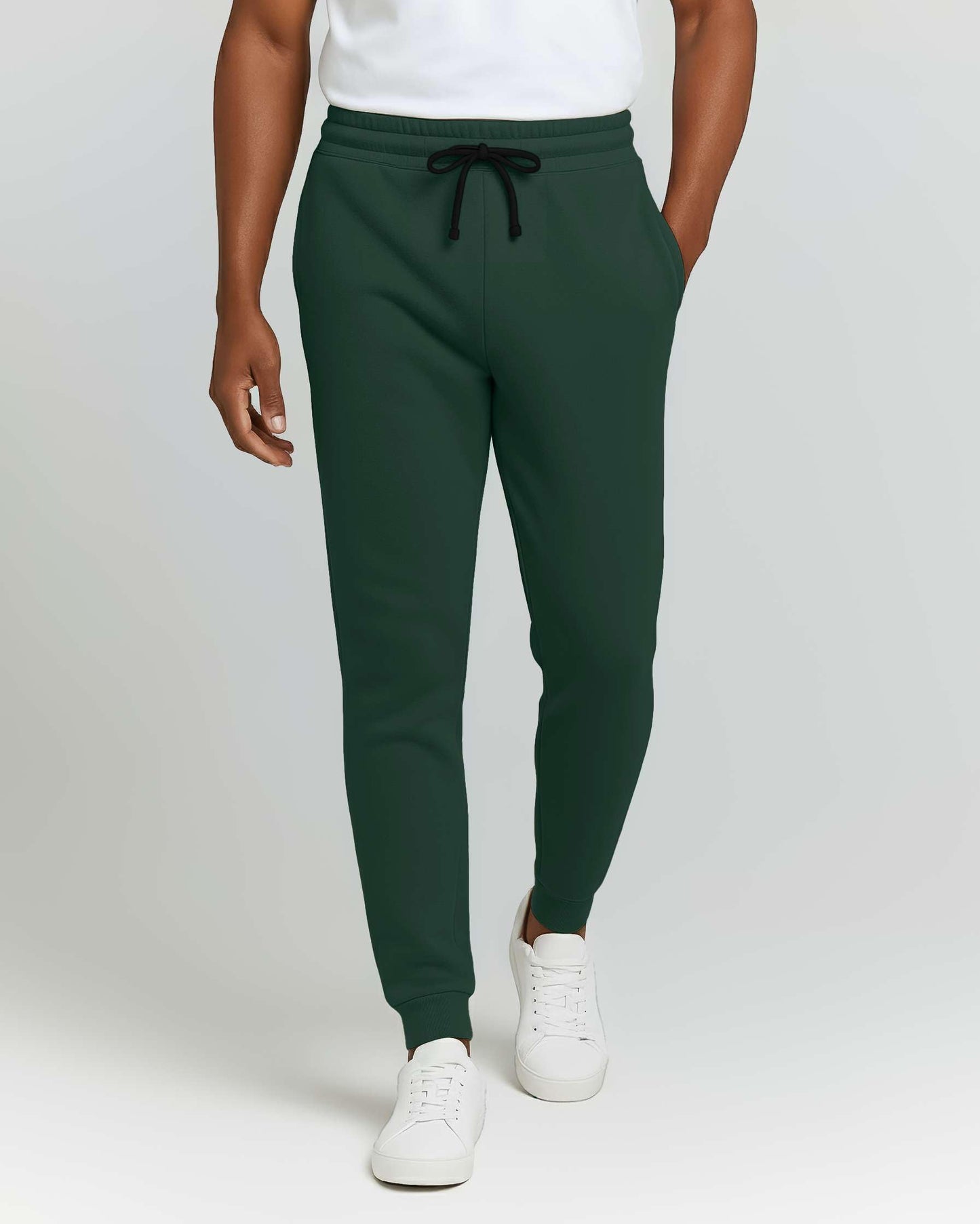 Real Essentials 3 Pack: Men's Cotton Fleece Jogger Sweatpants - Athletic Pants Bottoms with Pockets (Big & Tall Available)