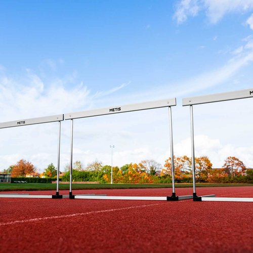 METIS Alloy Hurdles [Junior/Senior] - Adjustable Track and Field Equipment | Packs of 1, 5 or 10 (Pack of 5, Senior)
